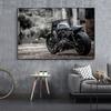 Classic Retro Motorcycle Cool Motorcycle Canvas Painting Mural Poster Wall Art Bedroom Living Room Modern Decoration