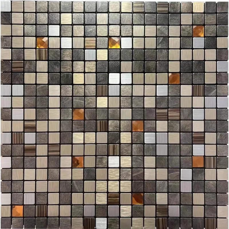 3D европейская гладкая металлическая мозаика настенная наклейка самоклеящаяся плитка кухня ванная комната бар гостиная ТВ фон настенный декор палка