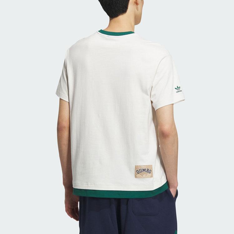 adidas Спортивная футболка Originals X Disney Dumbo с мультяшным логотипом, топ унисекс, белый IN1071