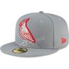 New Era 59Fifty Fitted Cap - STORM GREY MLB Cooperstown Team