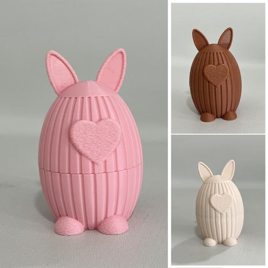 Candy Bowl 3D Printed Egg-Shaped Easter Decoration Kids Safe Smooth Surface Festival Ornament Holiday Treasure Hunts Party Favor