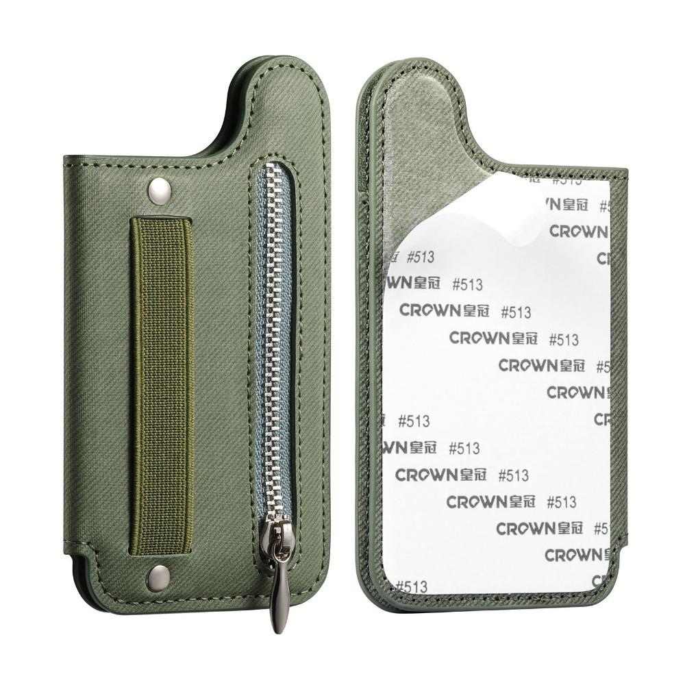 Кожаный чехол-кошелек для телефона с RFID-защитой и ремешком на запястье, держатель для карт с самоклеящимся слотом, аксессуары для телефона