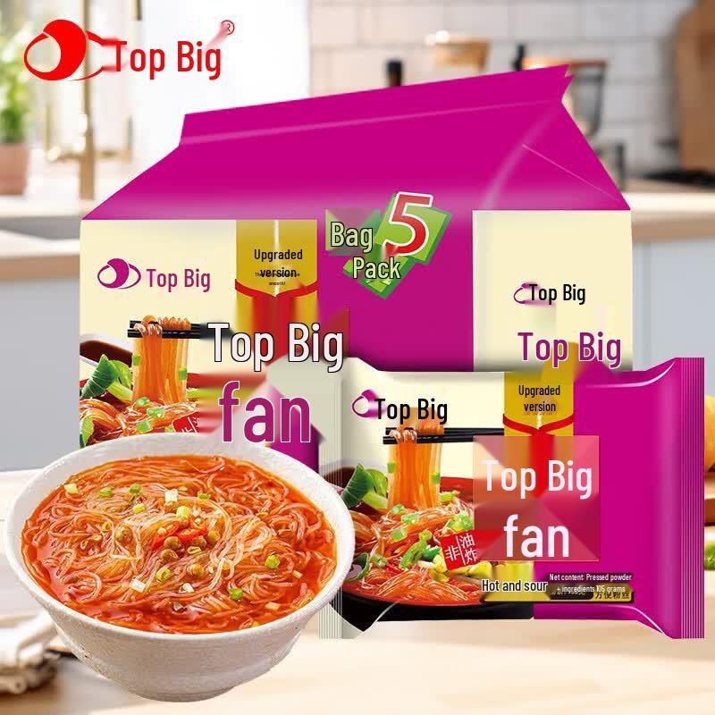 Dingda Instant Cold Noodles & Hot & Sour Vermicelli 5-Pack