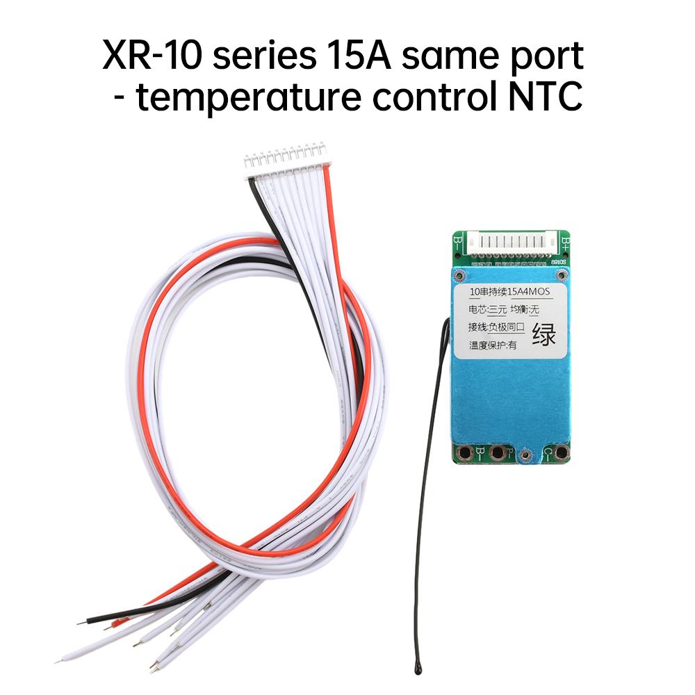 1/2 шт. BMS 10S 36V 15A Плата защиты аккумулятора Li-ion Литий-ионного 18650 с защитой от перезаряда, переразряда, перегрузки по току и короткого замыкания