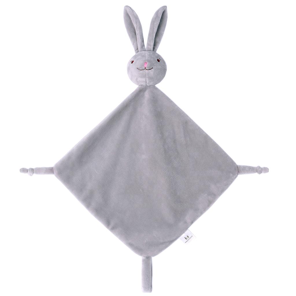 Crystal Velvet Baby Soothing Towel Doll Biteable To Sleep with Soothing Rabbit Doll Cute Rabbit Doll Toy