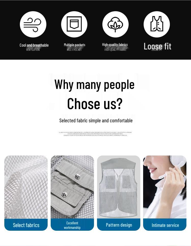 Мужской быстросохнущий жилет с несколькими карманами для рыбалки и фотографии на открытом воздухе летом