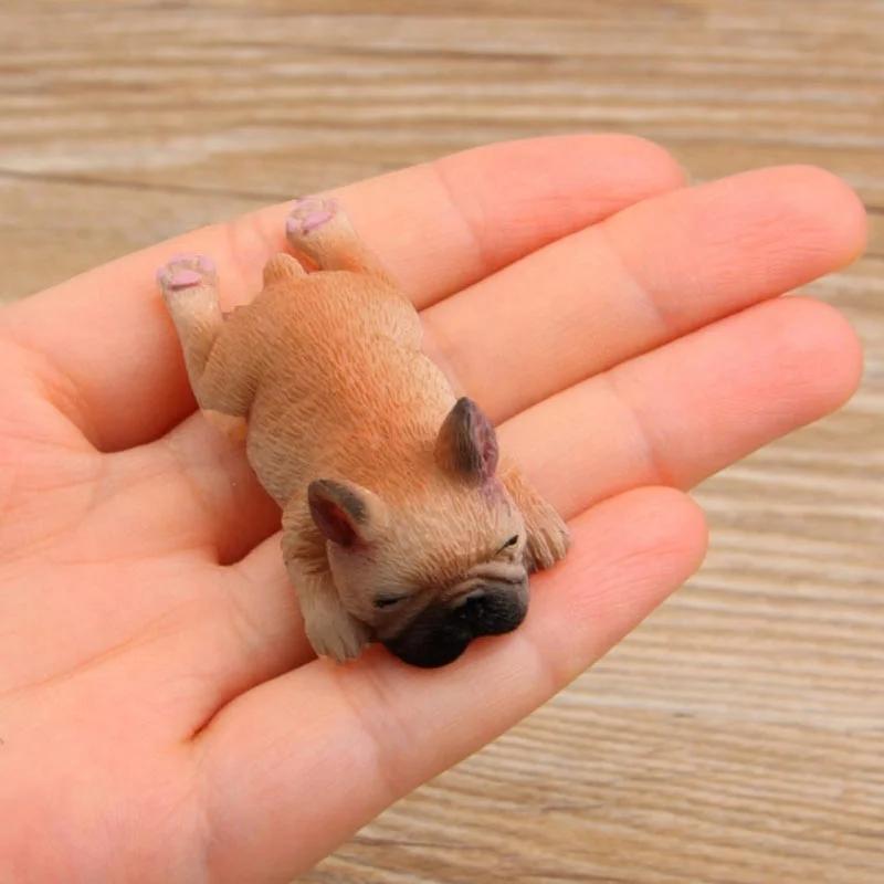 Small Bulldog French Bulldog Model Magnetic Sticker Handle Diy Fridge Sticker Magnetic Sticker