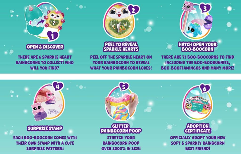 Rainbowcorns Lion Plush Doll Series 2 Sparkle Heart Surprise Egg ZURU Rainbowcorns 18cm (Lion) [Parallel Import]