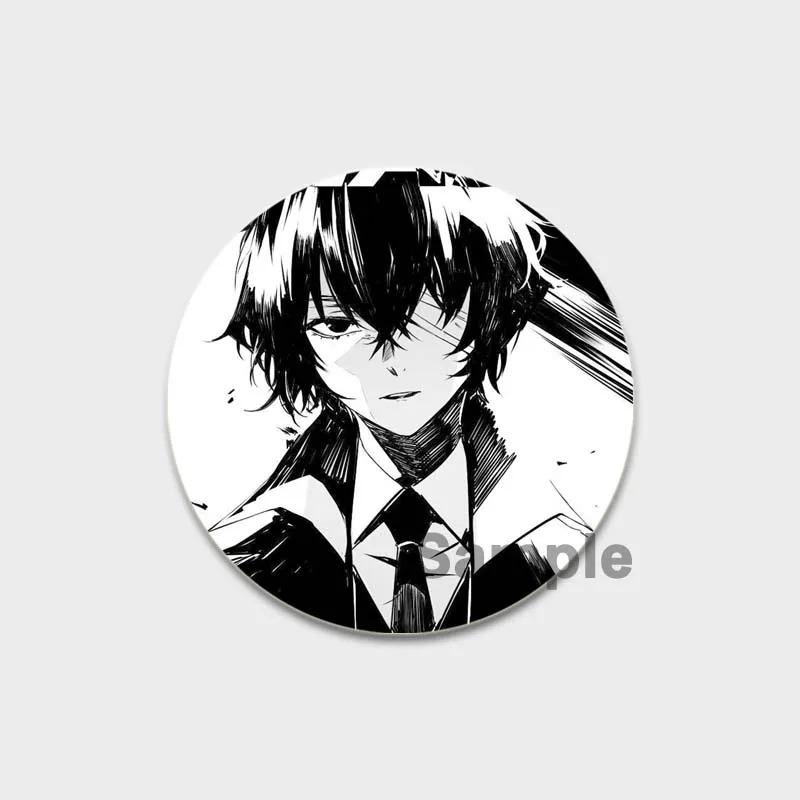 32/44/58MM Аниме значки на лацкан, милые мультяшные броши, значок для сумки шляпы, ювелирные подарки, Накадзима Дазай Осаму Накахара Чуя