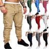 Fashion Men's Sport Solid Color Bandage Casual Loose Sweatpants Drawstring Pant
