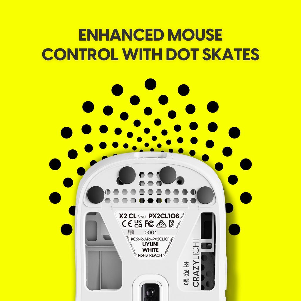 Pulsar Gaming Gears X2 CrazyLight Беспроводная игровая мышь с оптическим переключателем 32000, Флагманский сенсор, Сверхлегкая (39g), 1 мс, DPI, XS-1