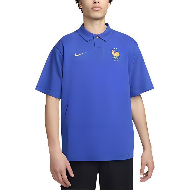 Nike Мужская футболка-поло FFF Ярко-синяя FZ5890-452