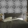 Hippie Wallpaper Background Graphite and White for Living Room and Bedroom 50x1000