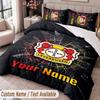 Bayer Leverkusen Football Printed Bedding Set Custom Name Text 1 Duvet Cover 2 Pillowcases For Bedroom