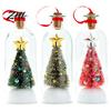 Snowflake Holly Ornaments Recordable Christmas Tree Message in A Bottle, Voice Recording Holiday Keepsake Decorative Ornament for Entryway with