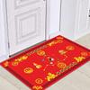 Happy New Year Welcome Doormat Indoor Carpet Feng Shui Lucky Floor Mat Festive Dirty Resistant Lightweight Carpet