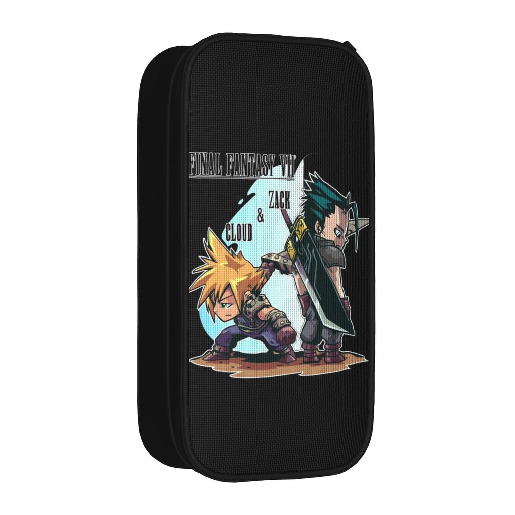 Final Fantasy 7 Зак Клауд Пеналы Классический Пенал Сумка Студенческий Большое Хранение Офисные Подарки Пеналы