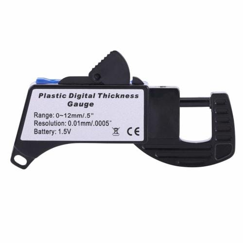 Topiky Digital Micrometer, Thickness Gauge, 0-12mm, Digital Thickness Gauge, High Precision Electronic Micrometer, Digital Thickness Gauge
