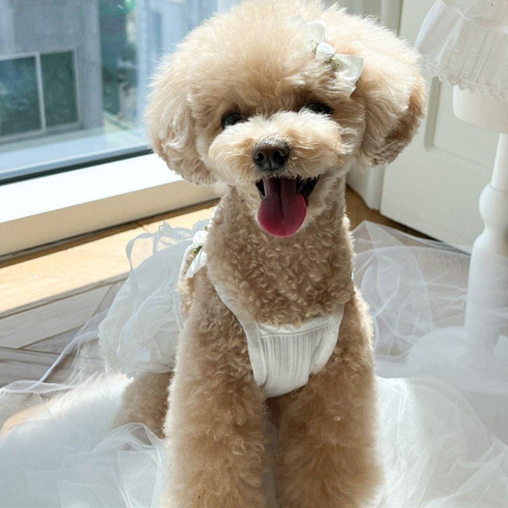 Soft Pet Summer Clothes Breathable Dog Vest Fashion Pet Princess Dress for Puppy Kittens