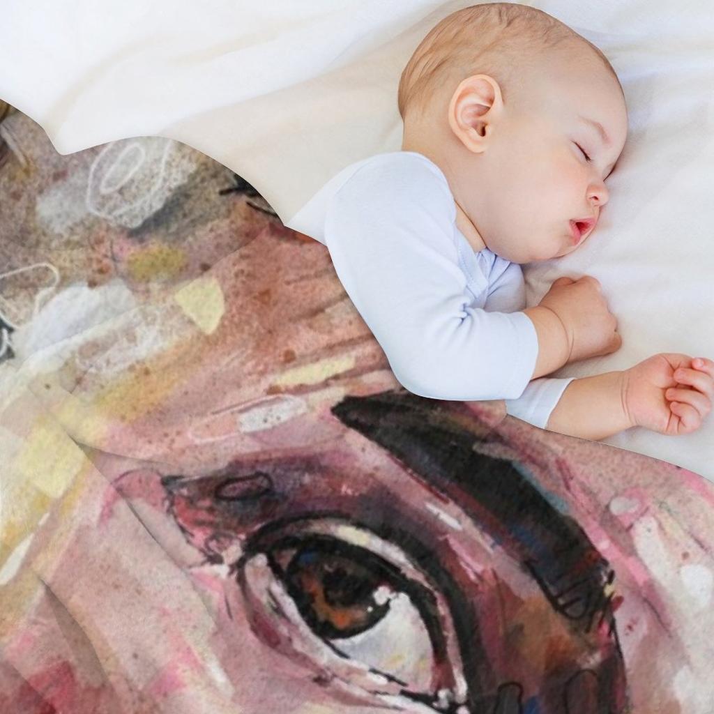 Brandon Flowers painting Throw Blanket Sleeping Bag Blankets For Bed christmas gifts Camping Blankets