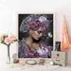 5d DIY Алмазная картина Женщина Алмазная вышивка Продажа Портрет Цветок Картины Стразами Мозаика Настенное искусство