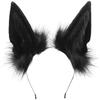 Повязка на голову волка, собака-волк, надутый кот-анубис, черный [happykoko] Косплей, уши, уши, уши, уши, уши, уши, Хэллоуин, мужской, женский, белый, (черный)