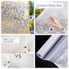 75/90 Cm Rainbow Window Privacy Film, Decorative Stained Glass Window Stickers, Static Cling Holographic No Glue Frosted Anti-UV