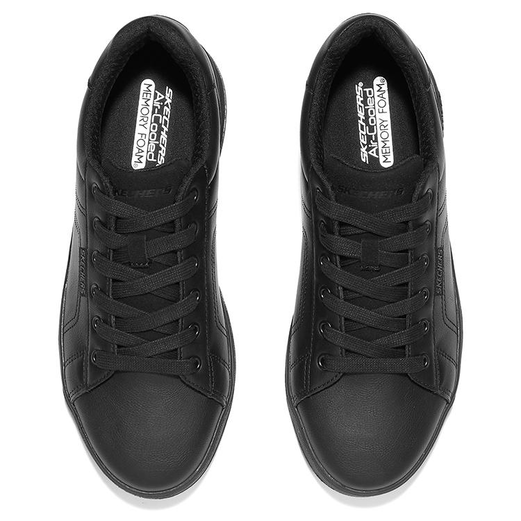 Skechers МУЖСКАЯ УЛИЧНАЯ ОБУВЬ США Скейт-обувь из синтетической кожи Мужская Черная 210946-BBK