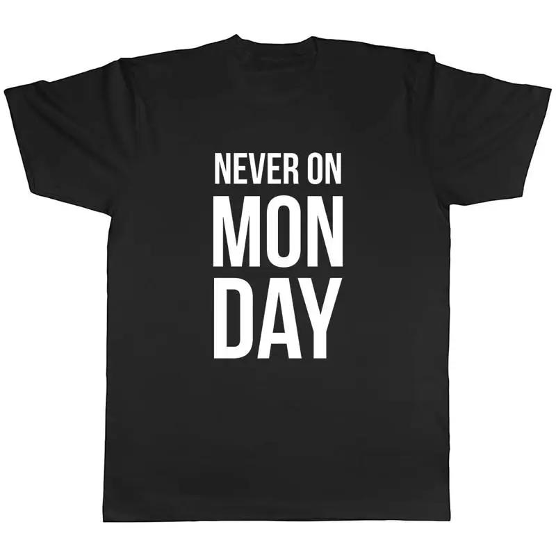 Never On Monday Graphic Cotton T-shirt