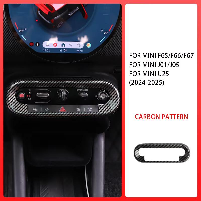 For Mini Countryman U25 Cooper E SE J01 EV J05 Aceman 2024 2025 Accessories Car Styling Central Control Button Frame Trim ABS