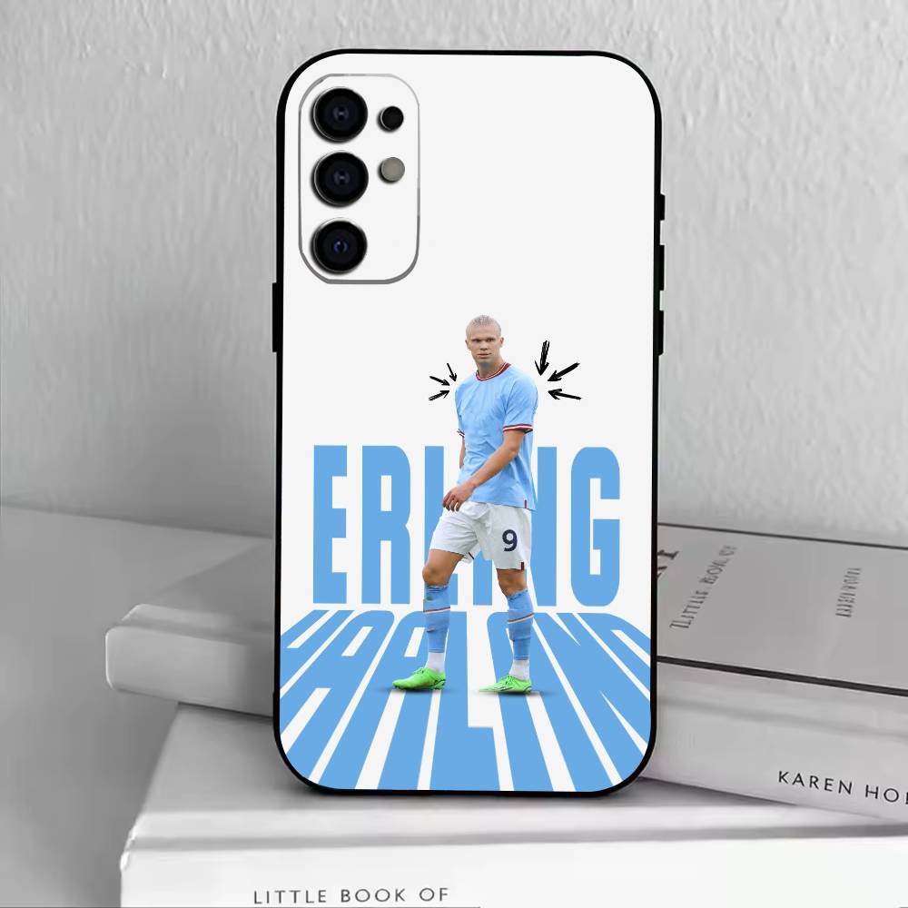 Чехол для телефона E-Erling H-Haaland для Samsung S25, S24, S21, S22, S23, S30, Ultra, S20, Plus, Fe, Мягкий силиконовый черный чехол