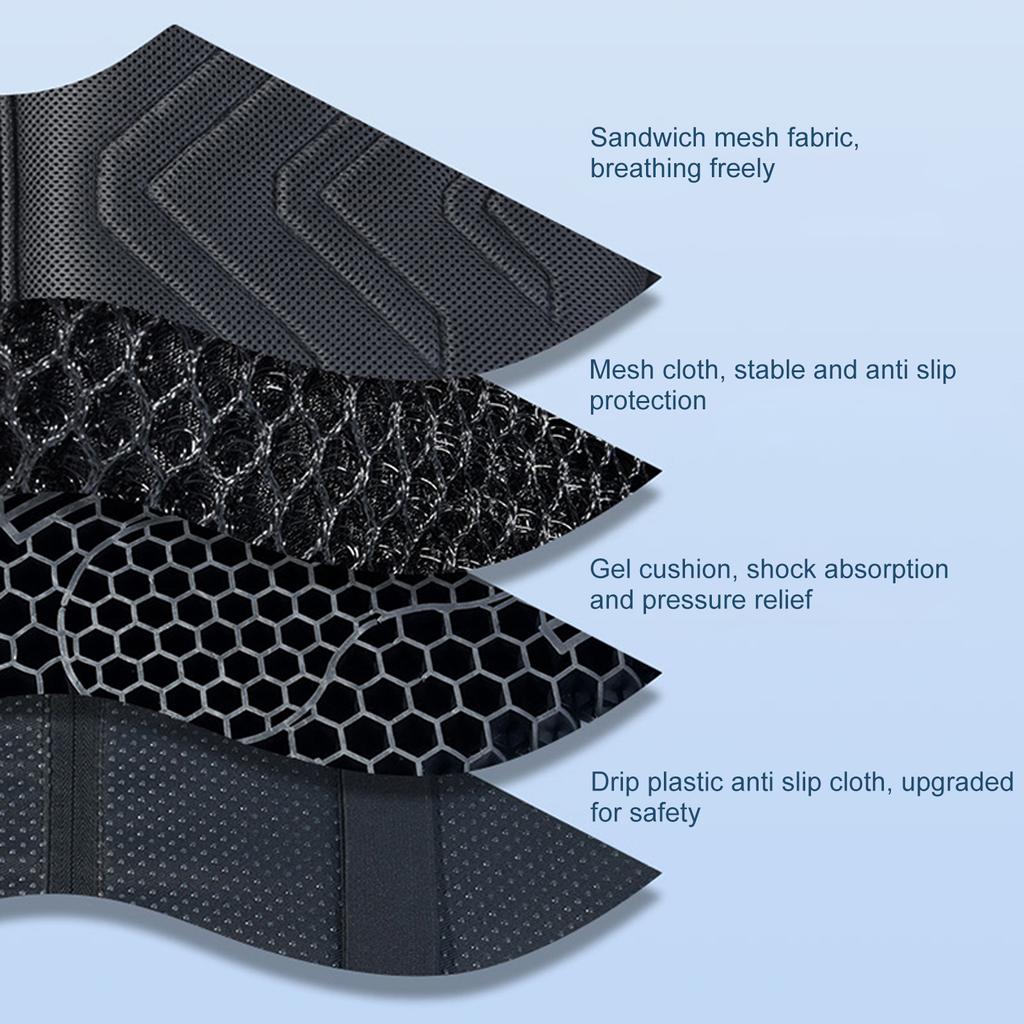 Подушка для сиденья мотоцикла с гелем, амортизирующая, высокоэластичная, дышащая, подушка для сиденья мотоцикла