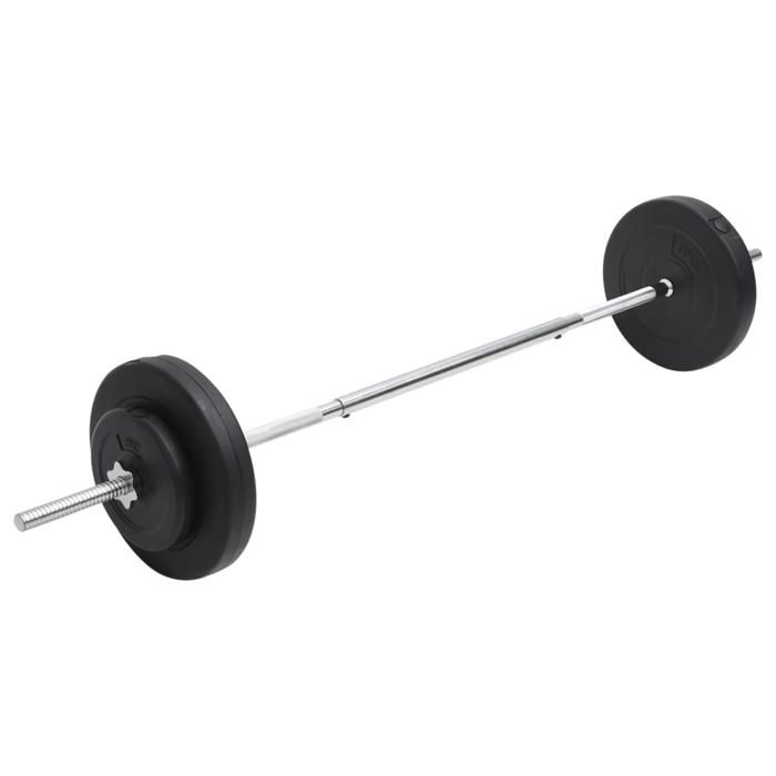 VidaXL Dumbbell Set with Plates 30 Kg, Free Weight, Dumbbell Set, Weight Plate Set, Plate of 93585