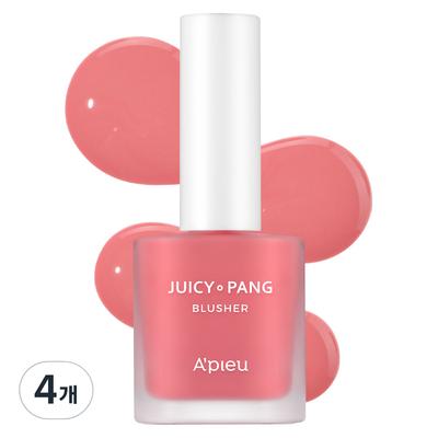 Румяна Juicy Pang Water Blusher 8г, PK01 Ягодный, 4 шт.
