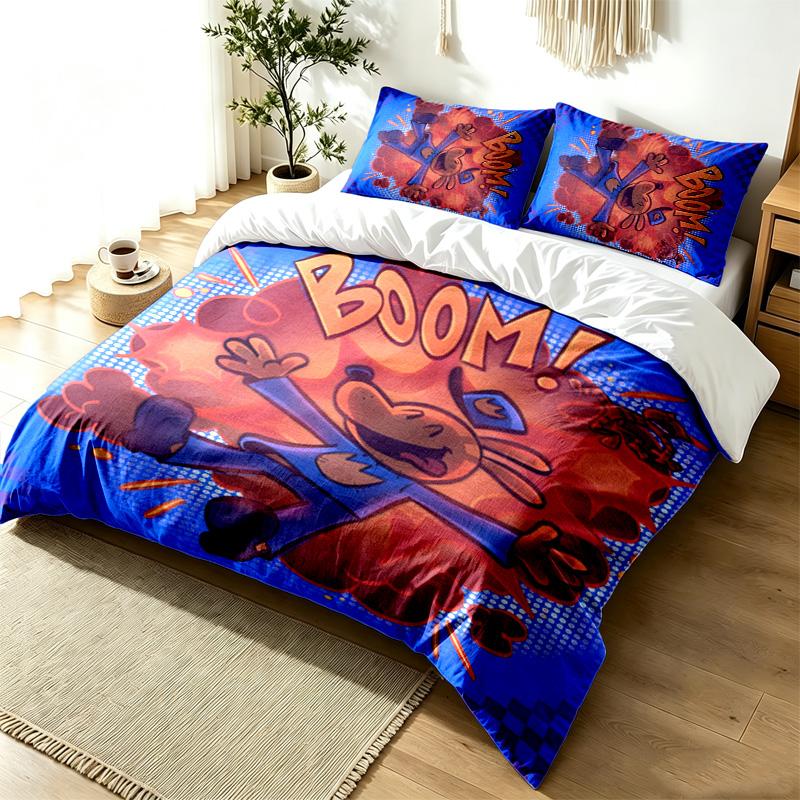 Dog Man 3pc Duvet Cover Set Simple Modern Bedding Set Wrinkle Resistant Soft Fabric All Season Use a perfect gift
