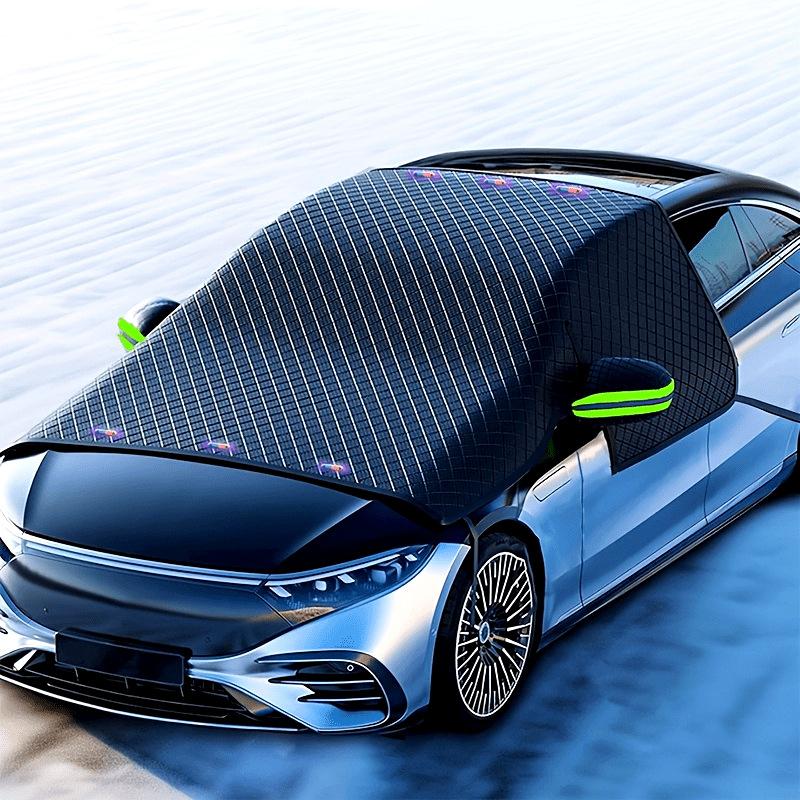 Magnetic Snow Cover for Windshield 102 by 45 Inches with Storage Bag Waterproof and Reflective Strip for Cars and SUVs