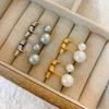 Premium Size Pearl Two-Color Temperament, A Variety Of Ways To Wear Women'S Earrings, Ear Needles