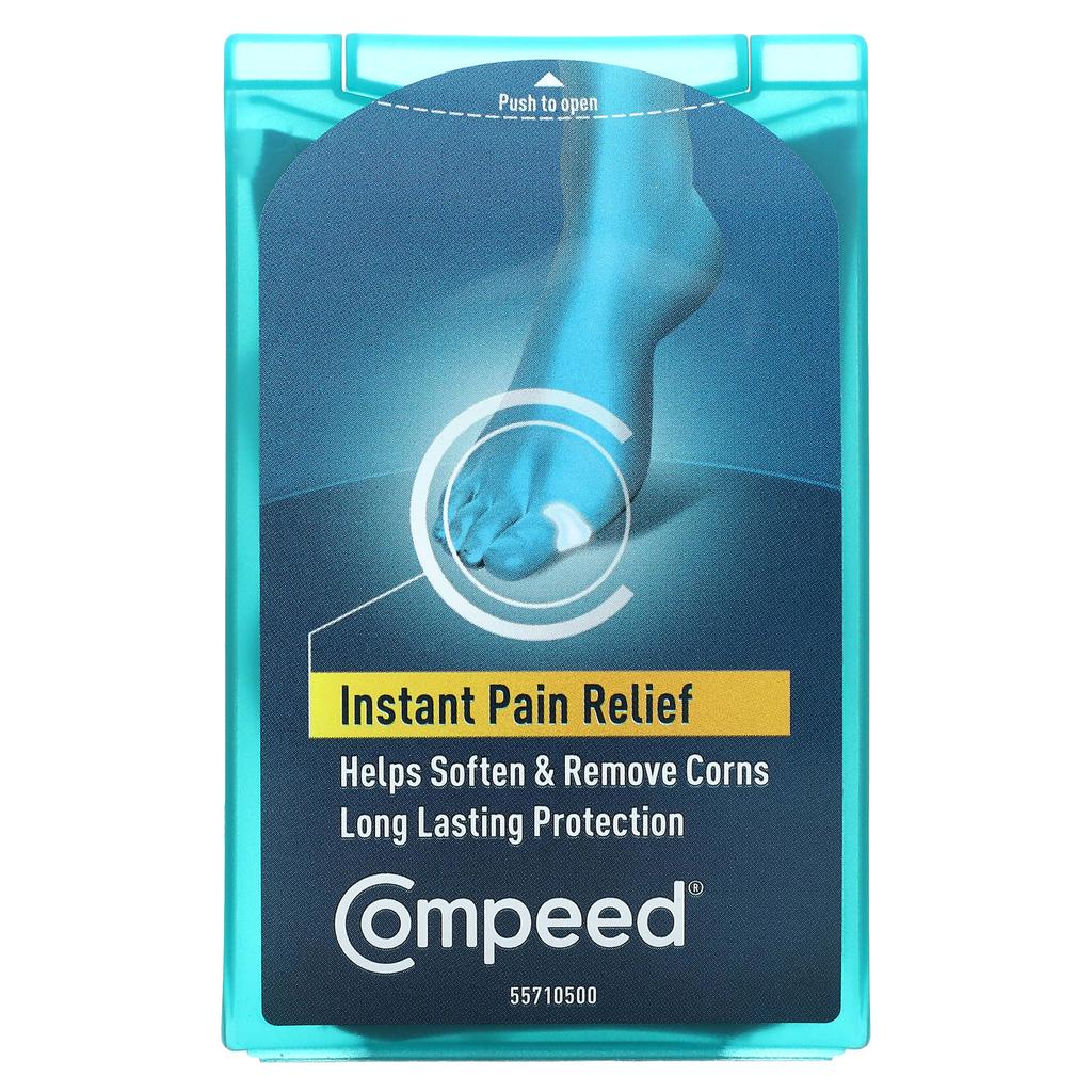 Compeed, Advance Corn Care, для пальцев ног, активный гель-подушечка 10 шт.