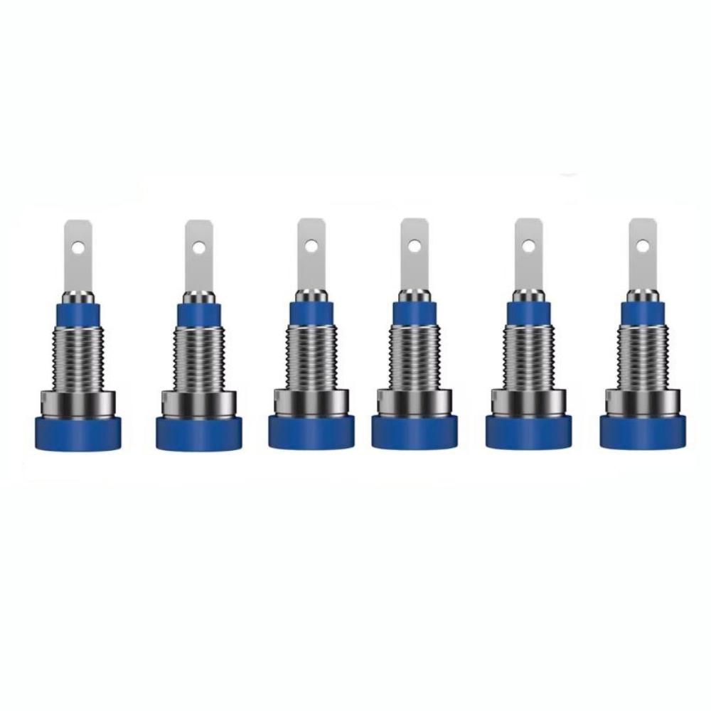 6pcs 5Colors Banana Socket 2mm Jack Test Hole DIY Parts for Electrical Connector
