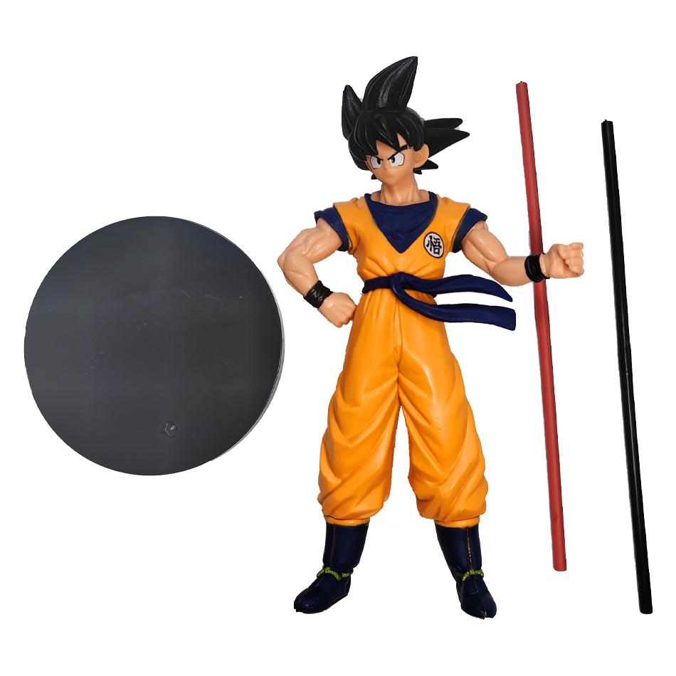 Dragon Ball Goku Super Saiyan Anime Model 22cm Goku Action Model Model Gifts for Kids Action Figure Toy Car Desk Decoration Premium Quality
