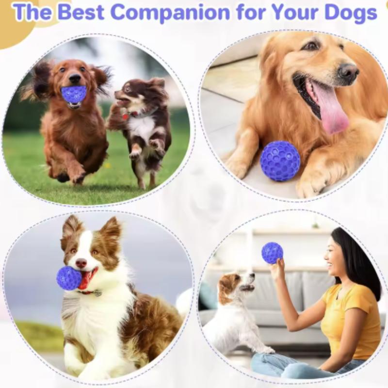 Interactive Rubber Ball Dog Chewing Toy for Small Medium Large Animals Pet Tooth Cleaning Indestructible Ball Pet Accessories