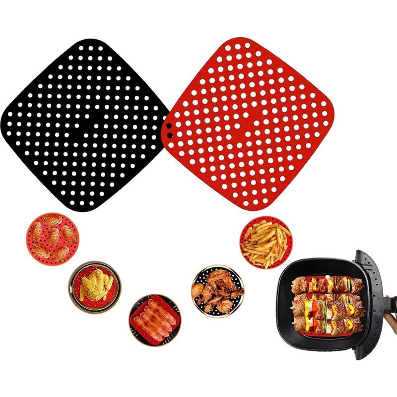 High Quality Air Fryer Silicone Mat Kitchen Accessories Nonstick Baking Mat Pastry Tools Accessories Bakeware Oil Mats