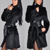 Winter Fox Fur Collar Jacket Women's Pu Leather Large Size Faux Fur Coat