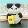 Plush Panda Keychain With Soft Cord For Backpack And Key Holder Gift