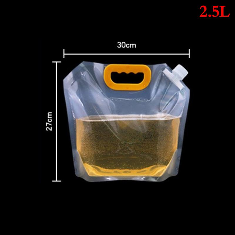 1 шт. 1/1,5/2,5/5/10 л многоразовые прозрачные пакеты для питья, фляжки для напитков, сумка для ликера