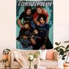 Поп-рок группа Tokio Hotel Настенный гобелен с чартом Для гостиной Дома Комнаты в общежитии Декор Искусство Домашний декор