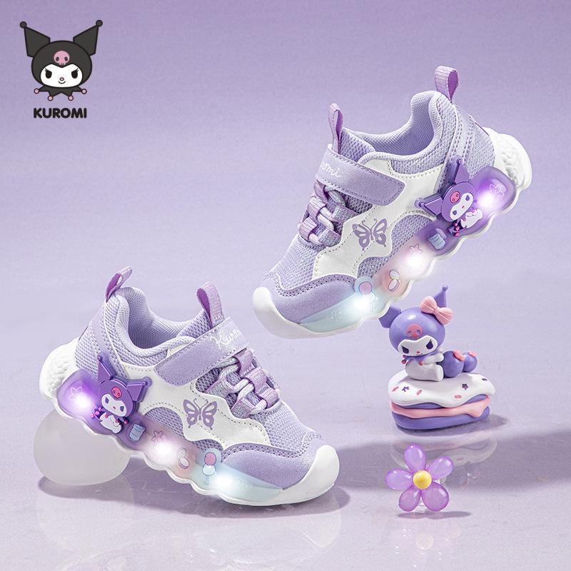 Светящиеся кроссовки для девочек Hello Kitty & Kuromi - Тренд осени 2025