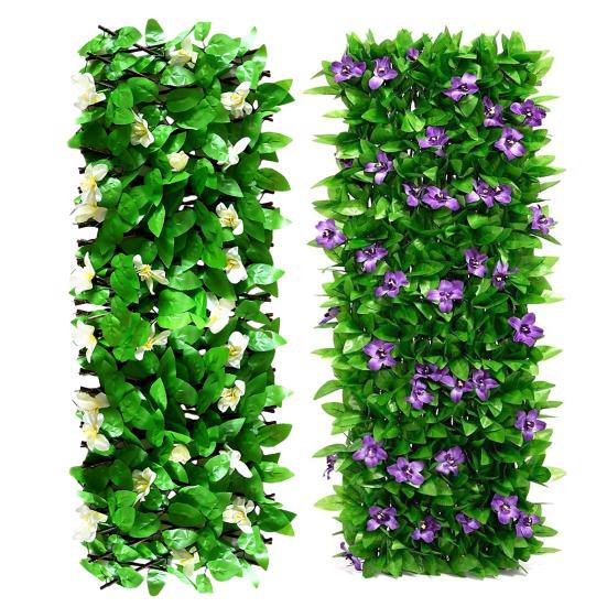 Расширяющиеся панели для садовых цветов, искусственные растения, реалистичные, яркие цвета, устойчивые к ультрафиолетовому излучению