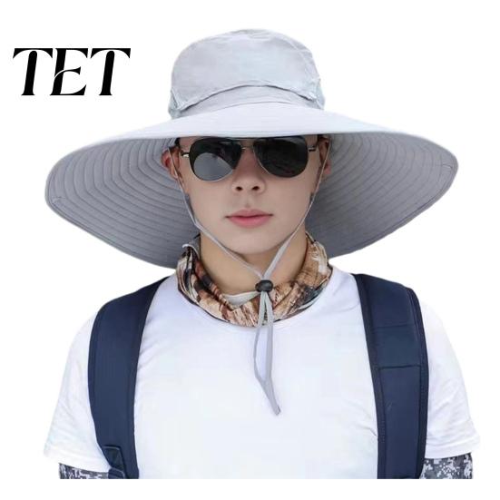 UV Protection Hiking Hat Sun for Men And Women, Breathable Wide Brim Fishing Korean Style Casual Cap Hat, Camping Outdoor Work Gardening