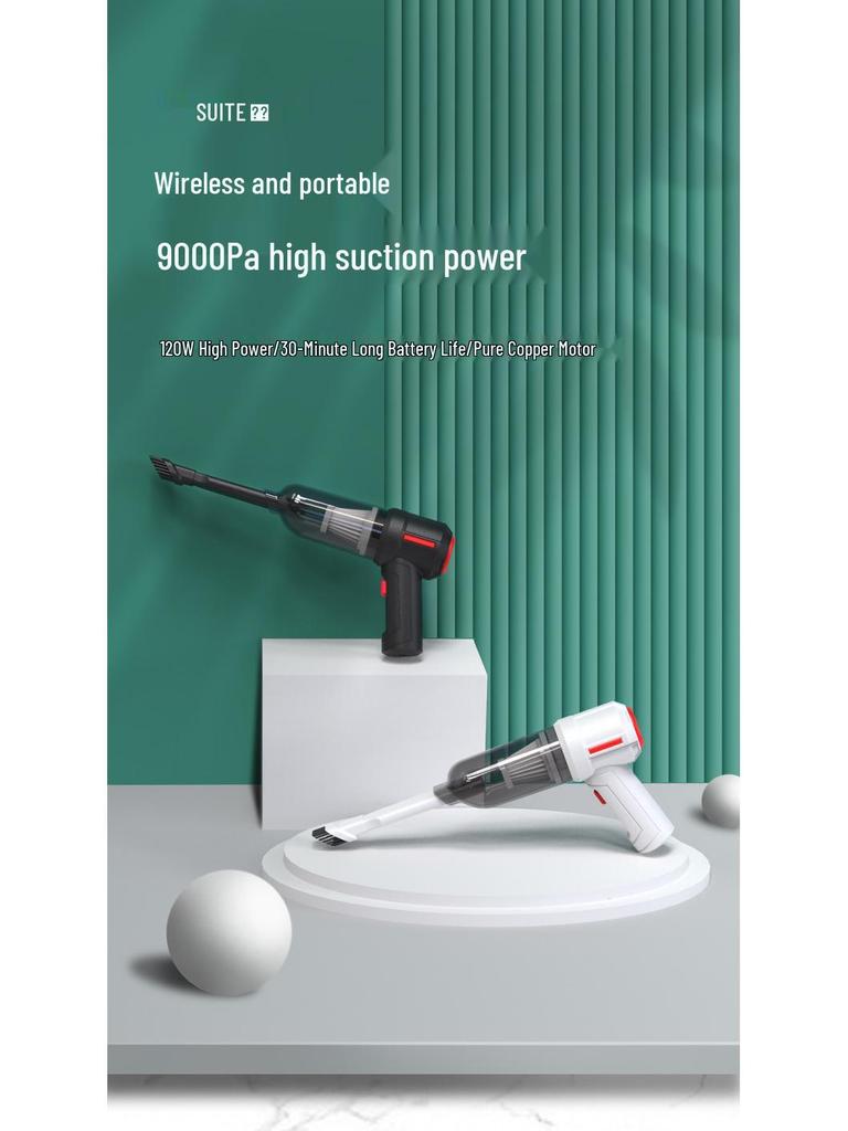Беспроводной портативный ручной мини-пылесос для автомобиля и дома - Супермощный
